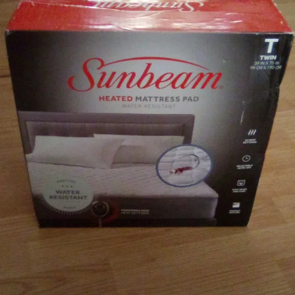 Sunbeam Heated Mattress Pad Twin.