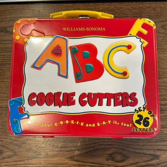 Williams Sonoma ABC Cookie Cutter Lunchbox Set