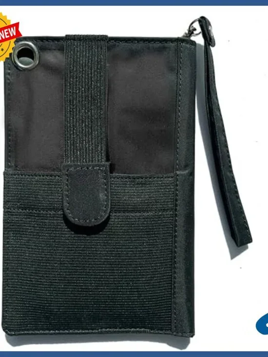 RFID Blocking Plus-Sized Phone Wallet with Wrist Strap