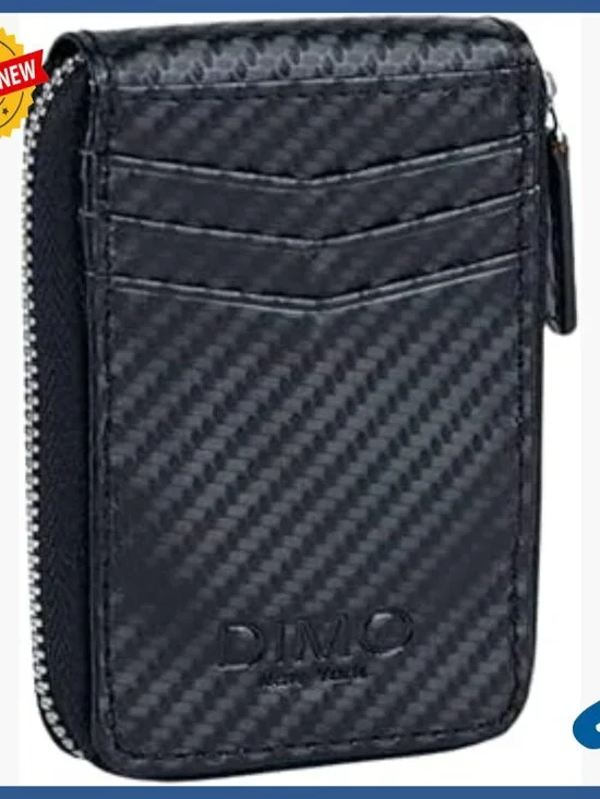 Carbon Fiber RFID Blocking Wallet Slim Front Pocket Design