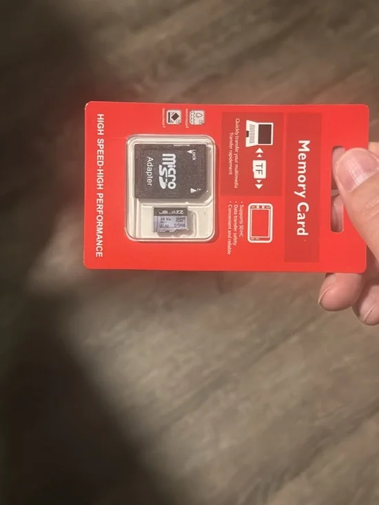 adidas White and Black Memory Card Retail Backing