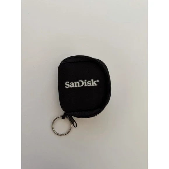 Sandisk Memory Card Storage Zip Case With Key Ring