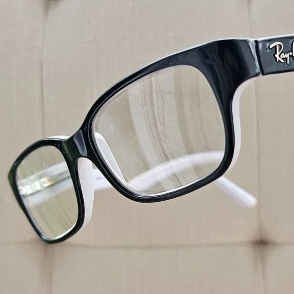 Ray-Ban Youth Eyeglasses Frame Black/White Glasses RB1527 45[]15 125