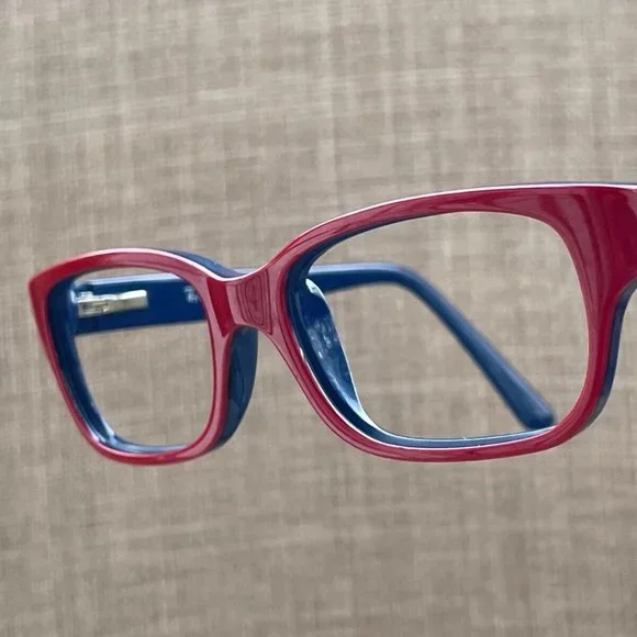 Ray-Ban Kids Eyeglasses Frame RedBlue Tone RB1527 3577 47[]15 125 Glasses