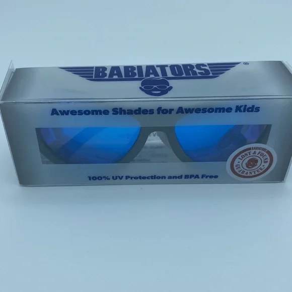 Babiators Aviator Unisex Sunglasses Ages 3-5 Blue Steel