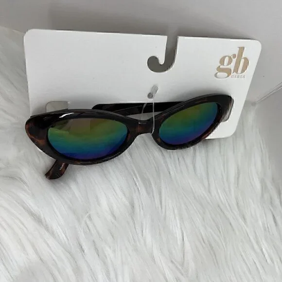 NEW GB Girls Sunglasses 100% UV Protection Tortoise Frame Summer Beach Pool