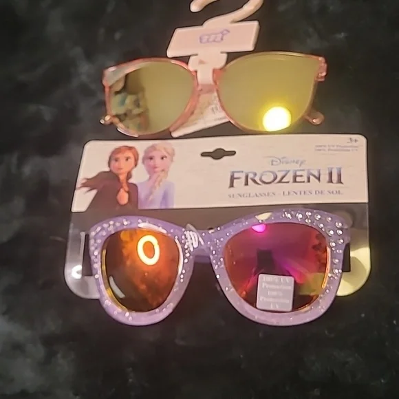 Disney Frozen II Glittery Princess Kids Sunglasses - Purple and Black