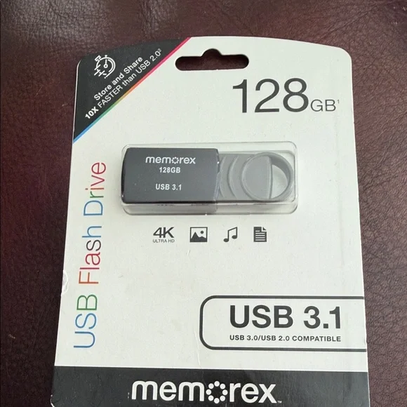 Memorex 128GB USB 3.1 Flash Drive - Black