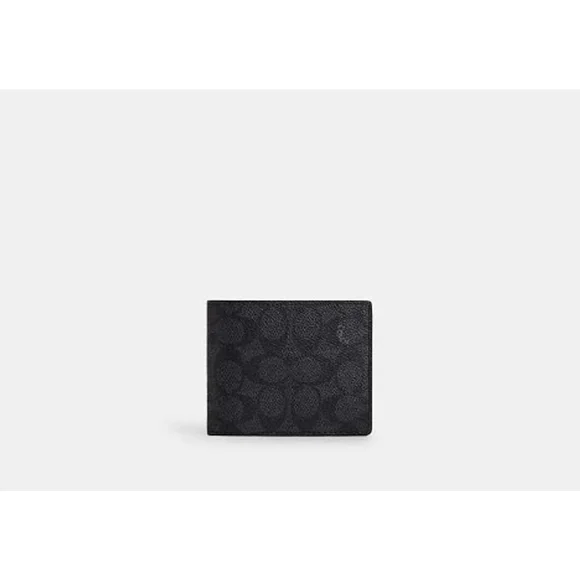 Coach 3 In 1 Men’s Wallet In Signature Canvas