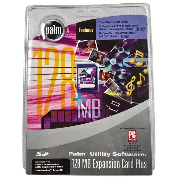 Palm 128 MB SD Genuine Memory Expansion Card m125, m130 m500 Tungsten (P10845U)