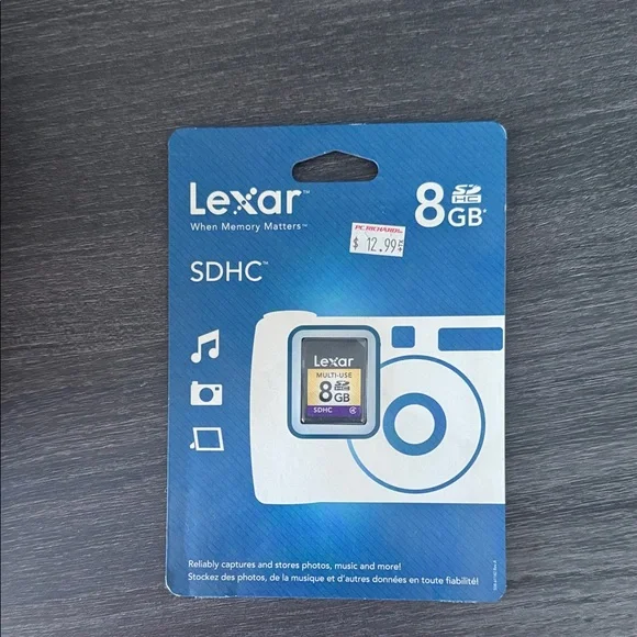 8GB SDHC Memory Card - Blue