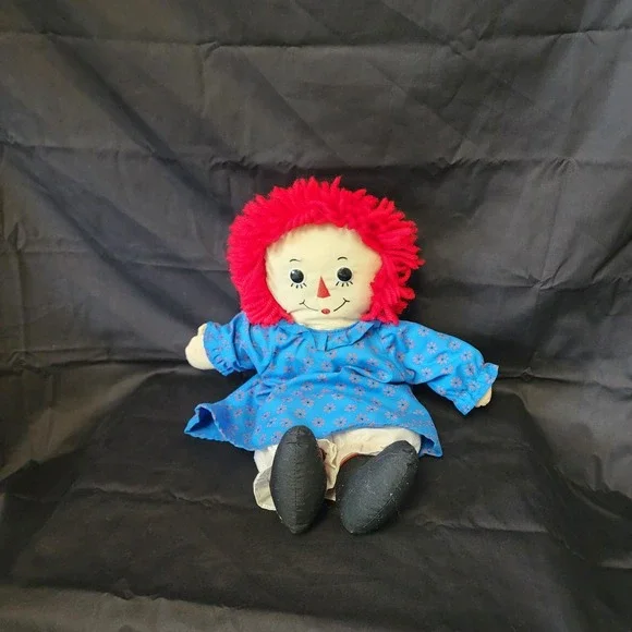 vintage raggedy ann doll‎ with Button Eyes