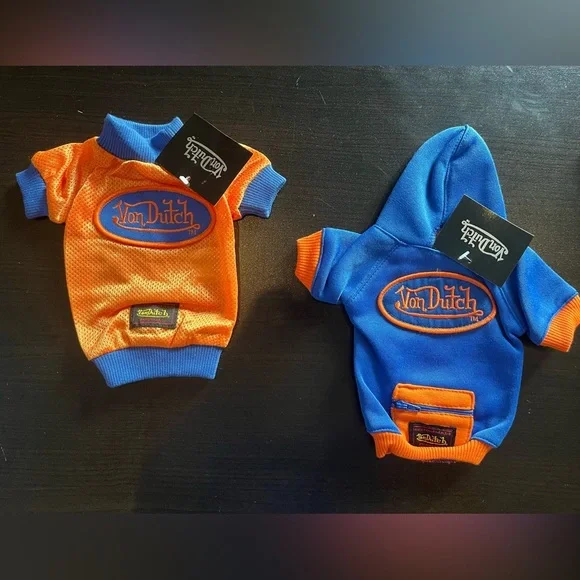 VON Dutch Dog Spring Clothes Pet Puppy Costume Dog Cat Sports Apparel set xxs