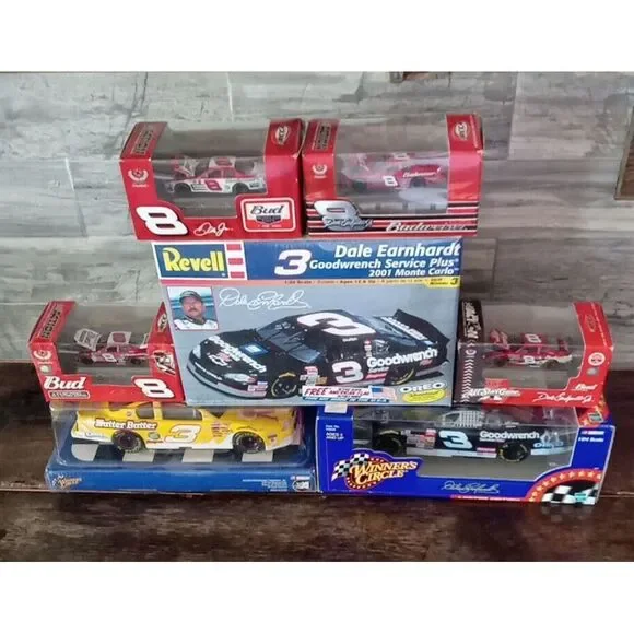 Dale Earnhardt Collection Lot Of 7 Diecast 1/24 1/64 Nutter Butter, Budweiser,