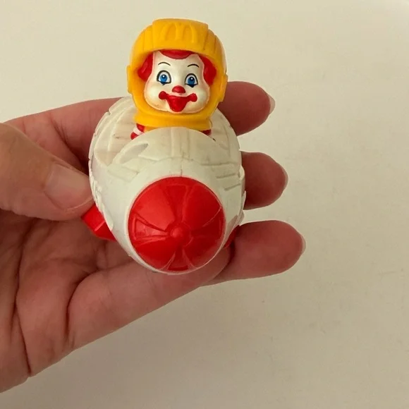 Vintage Baby Ronald McDonald's Toy Rocket Spaceship Happy Meal Toy