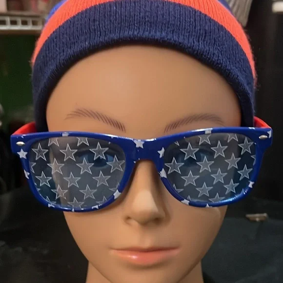 PATRIOTIC GLASSES-RED/WHT/BLUE OS