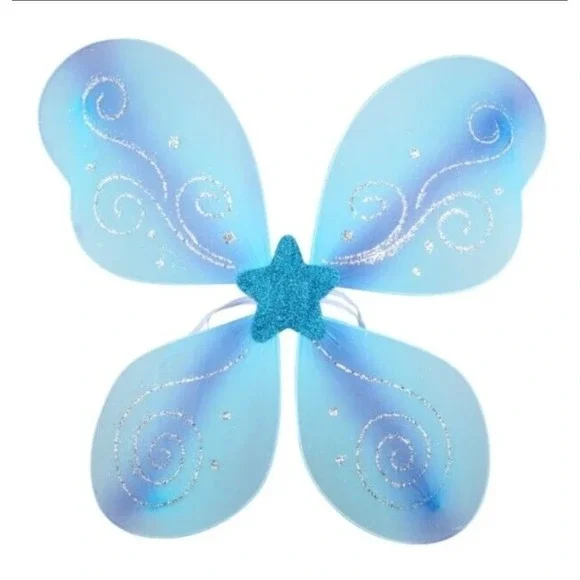 Just‎ Pretending Wings Fairy Dress Up Play Glittered Wings 14