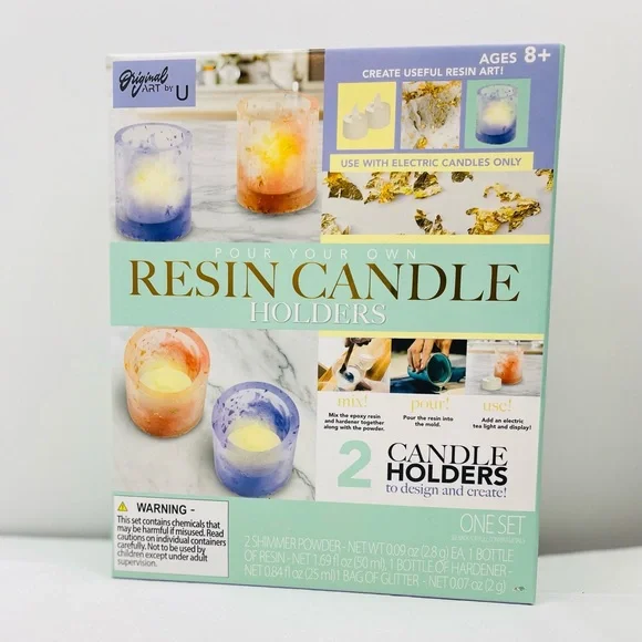 POUR YOUR OWN RESIN CANDLE HOLDERS