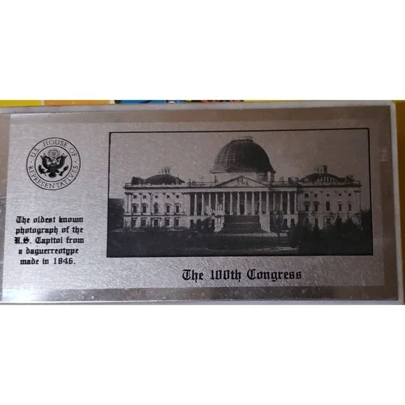 100th Congress Commemorative Marble Paperweight