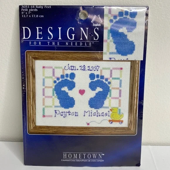 Designs For The Needle Baby Feet Cross Stitch Kit 5