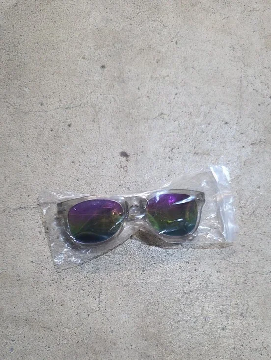 Kids Mirrored Purple-Green Sunglasses