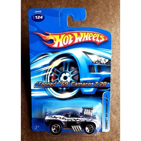 Hot Wheels TOONED '69 CAMARO Z28 Metalflake Purple 124 1:64 K-Mart Exclusive 5SP