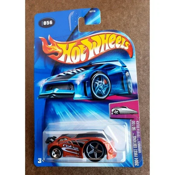 VTG Hot Wheels HARDNOZE TOYOTA CELICA Orange 56/100 2004 First Editions 1:64 5SP