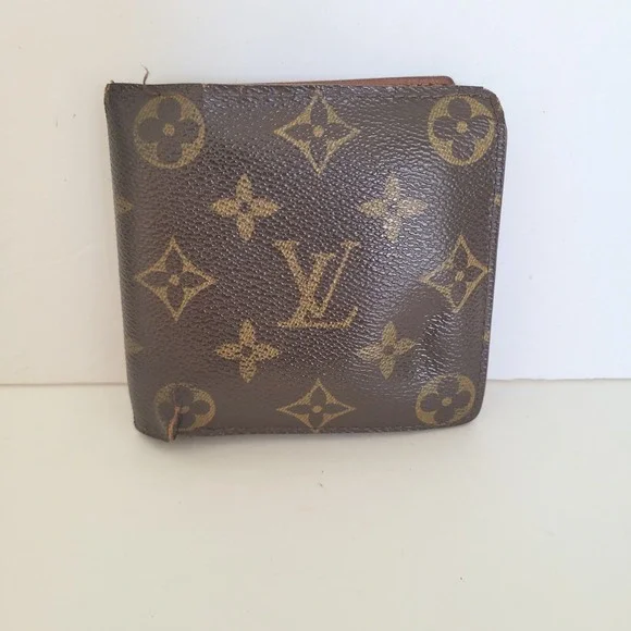 Louis Vuitton Monogram Bifold Wallet Brown CA0024 Made in Spain Project Piece