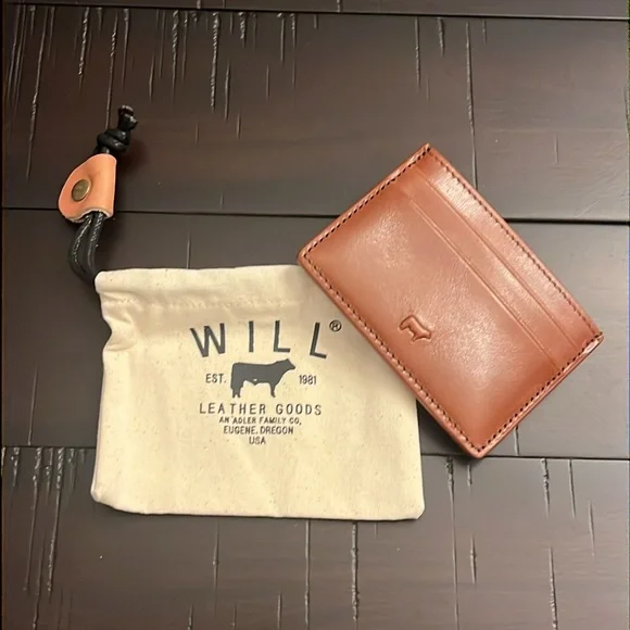 Will Leather Goods Card Case Wallet new Whisky
