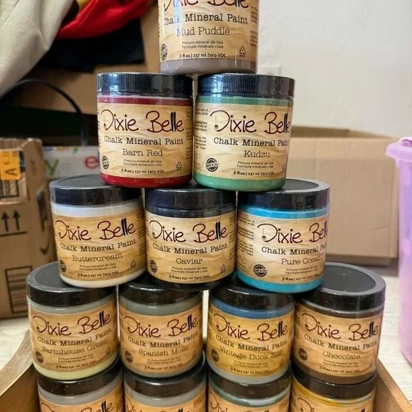 Dixie Belle Chalk Mineral Paint 8oz Assorted Colors Furniture DIY Craft Paint