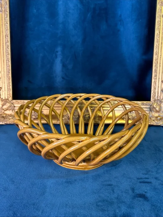 Eucalyptus Stoneware Oval Bread Basket 11