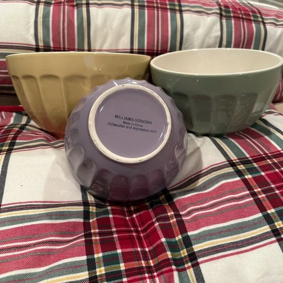 Williams-Sonoma Mixing Bowl Set - Yellow, Green, Purple
