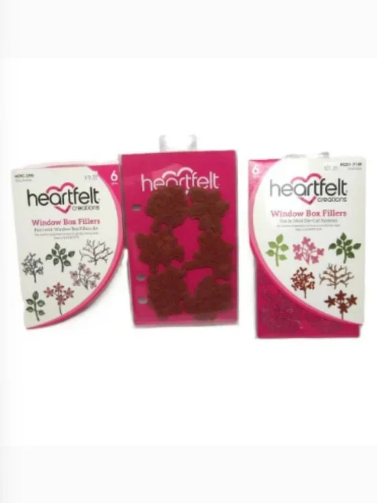 Heartfelt Creations Window Box Fillers Nature Winter Flowers Branches Leaves NEW