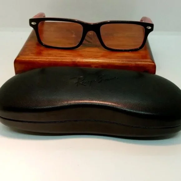 Pre-Owned Ray-Ban Jr. Red & Black RB 1535 Glasses