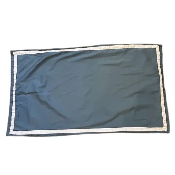 Williams Sonoma Home Blue White King Euro Pillow Sham Cotton Made in Italy