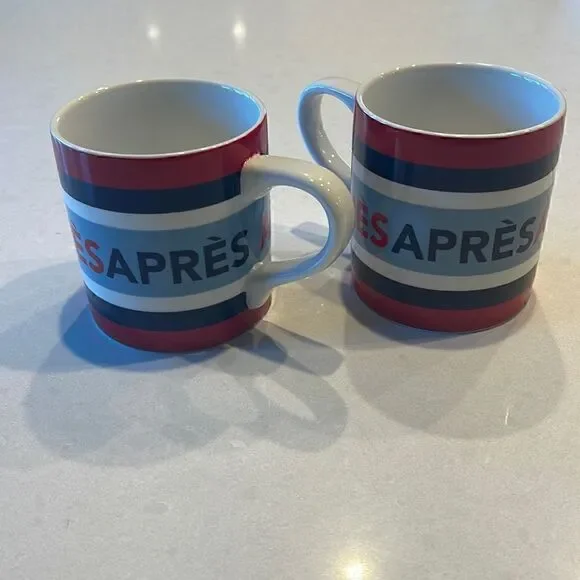 Williams Sonoma mark & graham apre’s coffee cups excellent condition 2 in sale.