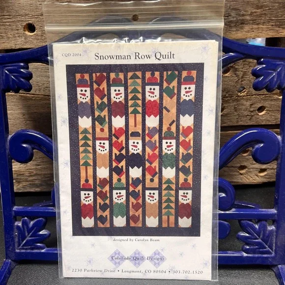 Snowman Row Quilt Pattern by Colorado Quilt Designs