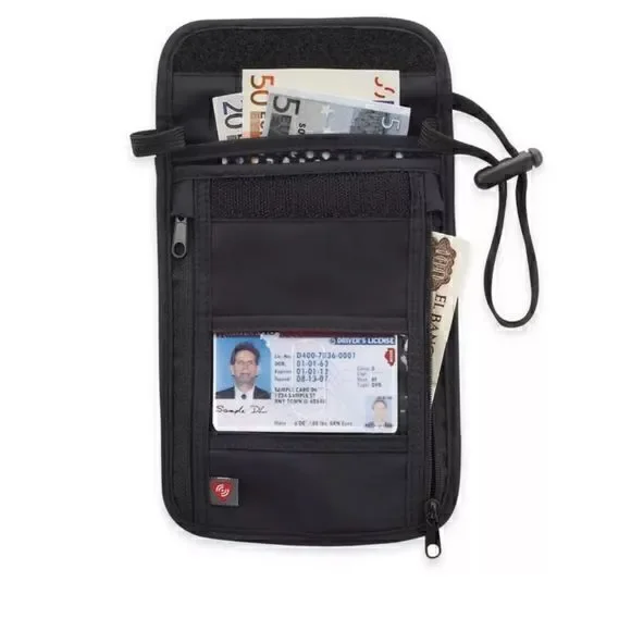 Latitude 40ºN® Anti-Theft Travel Neck Stash passport
