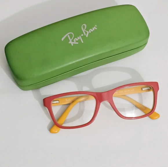 Ray-Ban Kids Pink and Orange Sunglasses Glasses Jr With Case