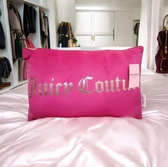 Juicy Couture Throw Pillow. New with Tags. 15Lx 21