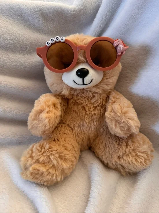 Burnt Orange Circle Shaped Boy’s Sunglasses
