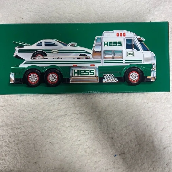 NEW !! Hess 2016 Toy Truck and Dragster. NEVER OPENED.
