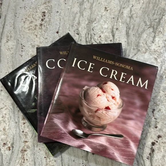 Williams Sonoma Salad, Cookies and Ice Cream Book Trio.