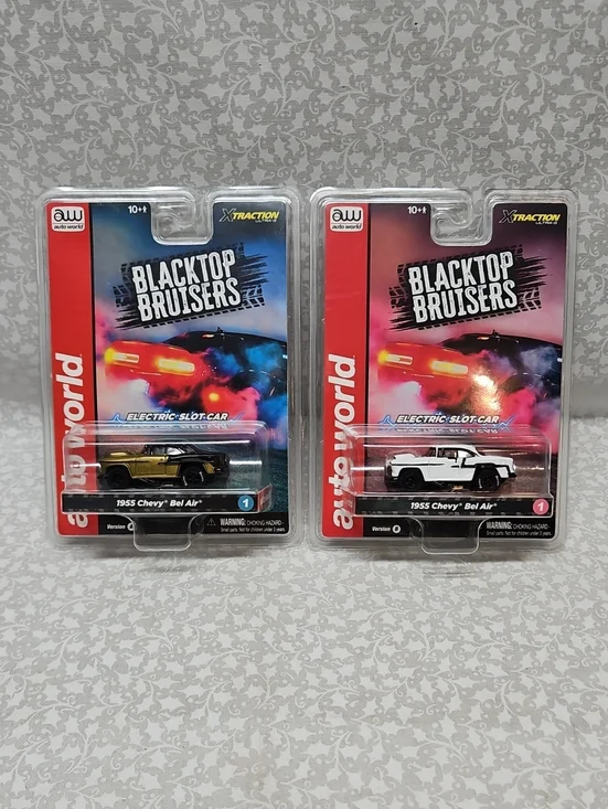 1955 Chevy Bel Air Xtraction Slot Car Version A & B BlackTop Bruisers
