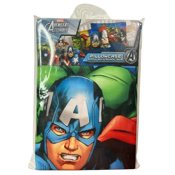 Marvel AVENGERS Standard illowcase Measures 20 x 30‎ inches SUPERHERO NEW SEALED