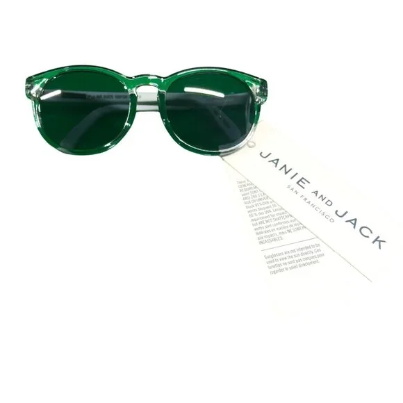 Janie and Jack Sunglasses Green 0-2 Years