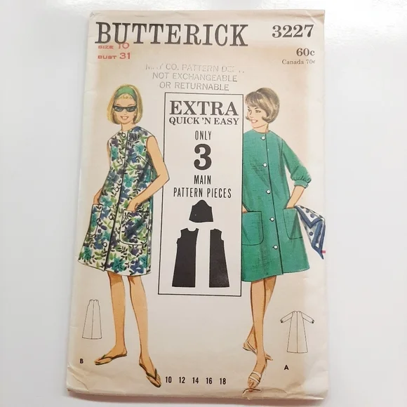 BUTTERICK BEACH DRESS PATTERN # 3227