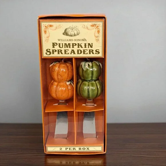 Williams Sonoma Pumpkin spreaders, set of 2