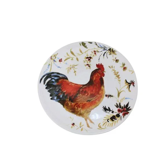 Williams Sonoma Rooster Dinner Plate Marc Lacaze 92584