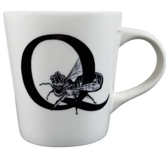 Williams Sonoma Rory Dobner Q Monogram Mug Queen Bee 19oz
